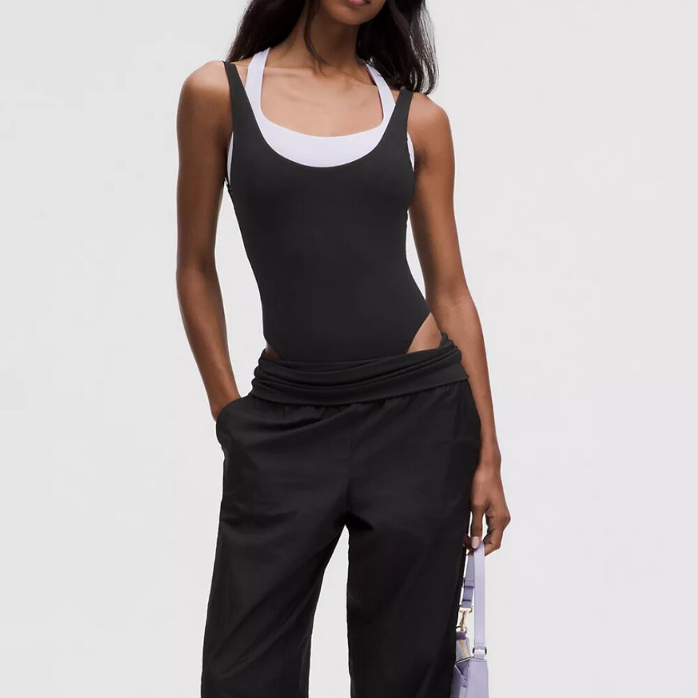 Lululemon Wundermost Nulu Mesh Bodysuit Black Size M New With Tags